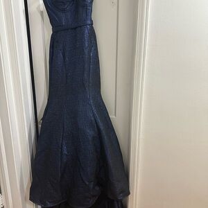 Elegant Navy Blue Gown